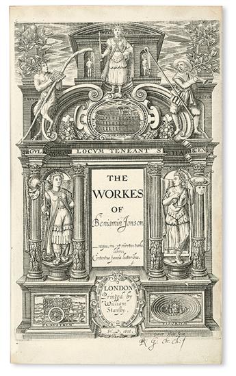 JONSON, BEN. The Workes.  3 vols. in 2.  1616-41